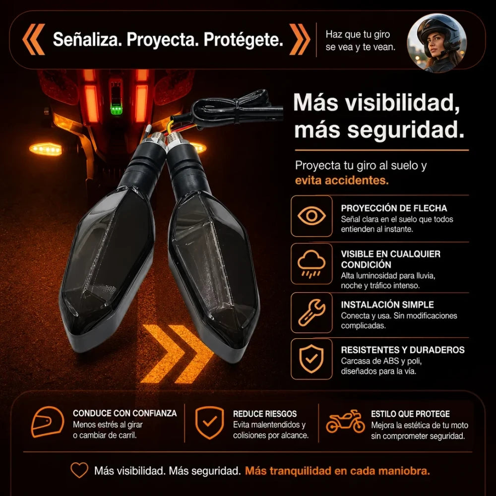 Giro LED PRO - DIRECCIONAL DE MOTO